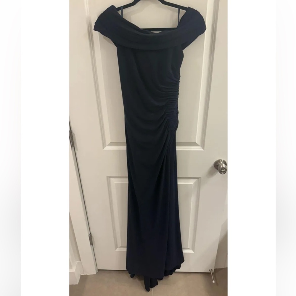 Mac Duggal Navy Gown